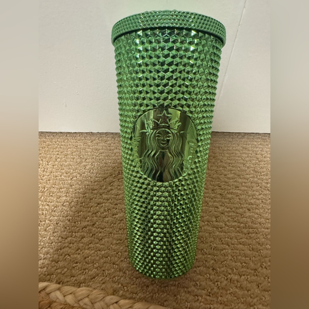 Starbucks Metallic Green Studded Tumbler